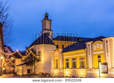 Marktplatz Square With St. John's Church In Feldkirch - Austria