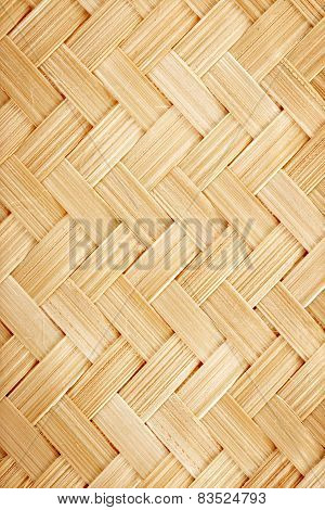 Close Up Woven Bamboo Pattern