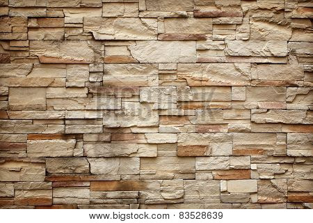 Pattern Of Decorative Slate Stone Wall Surface