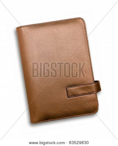 Brown Notebook Isolated