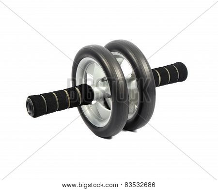 Exercise Wheel On White Background