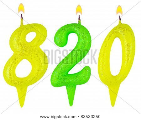 Candles Number Eight Hundred Twenty