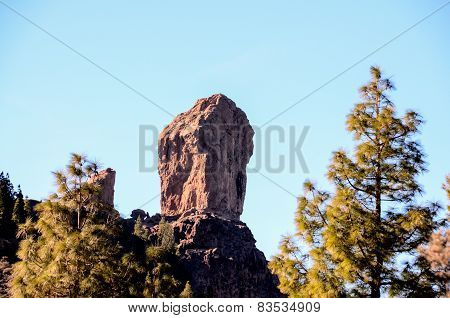 Volcanic Rock Basaltic Formation in Gran Canaria