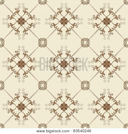 Illustration Of Seamless Background In Vintage Style