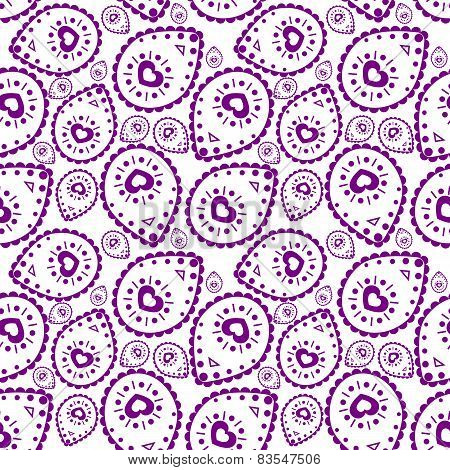 Tribal pattern in purple color
