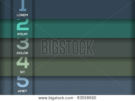Background With 5 Dark Horizontal Stripes