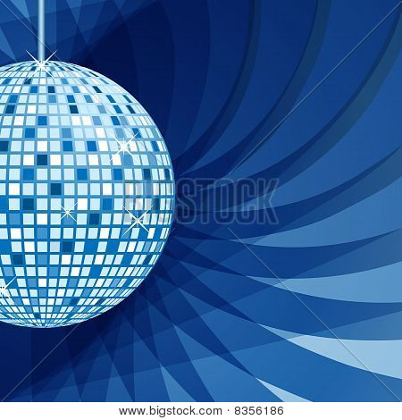 Diszkó Ball kék absztrakt háttér
