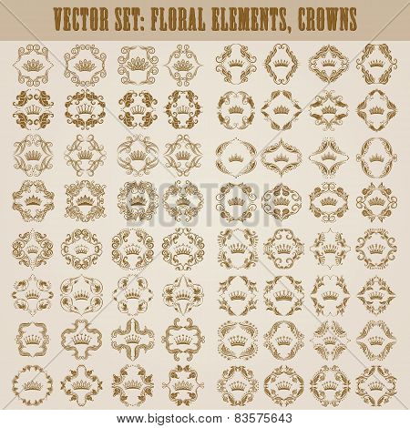 Victorian crown and decorative elements.