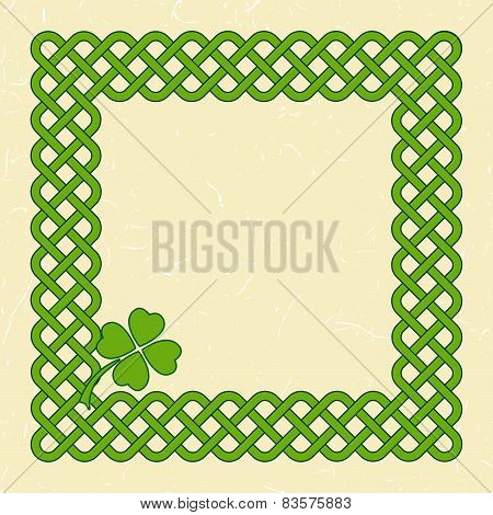 Green Celtic Style Frame