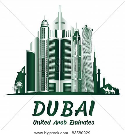 City of Dubai UAE Famous Buildings