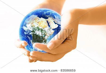 Planet in Hands