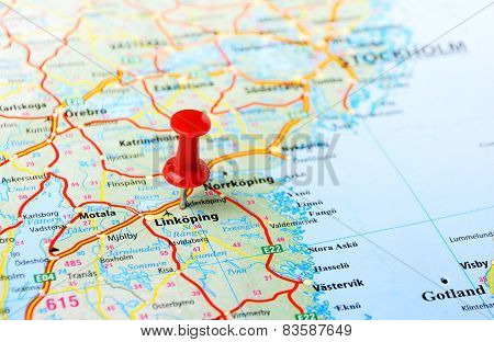 Linkoping ,sweden Map