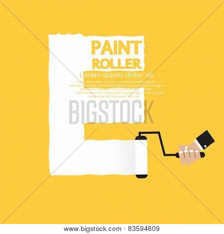 Paint Roller Alphabet E.