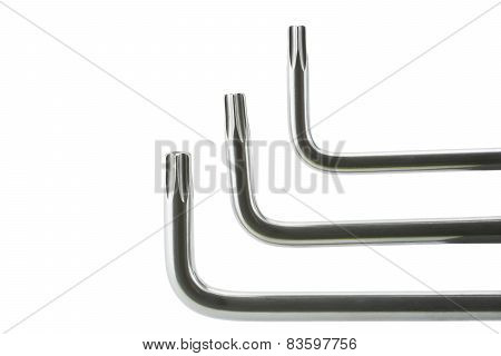 Three hexalobular wrench
