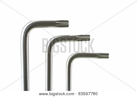 Three hexalobular wrench