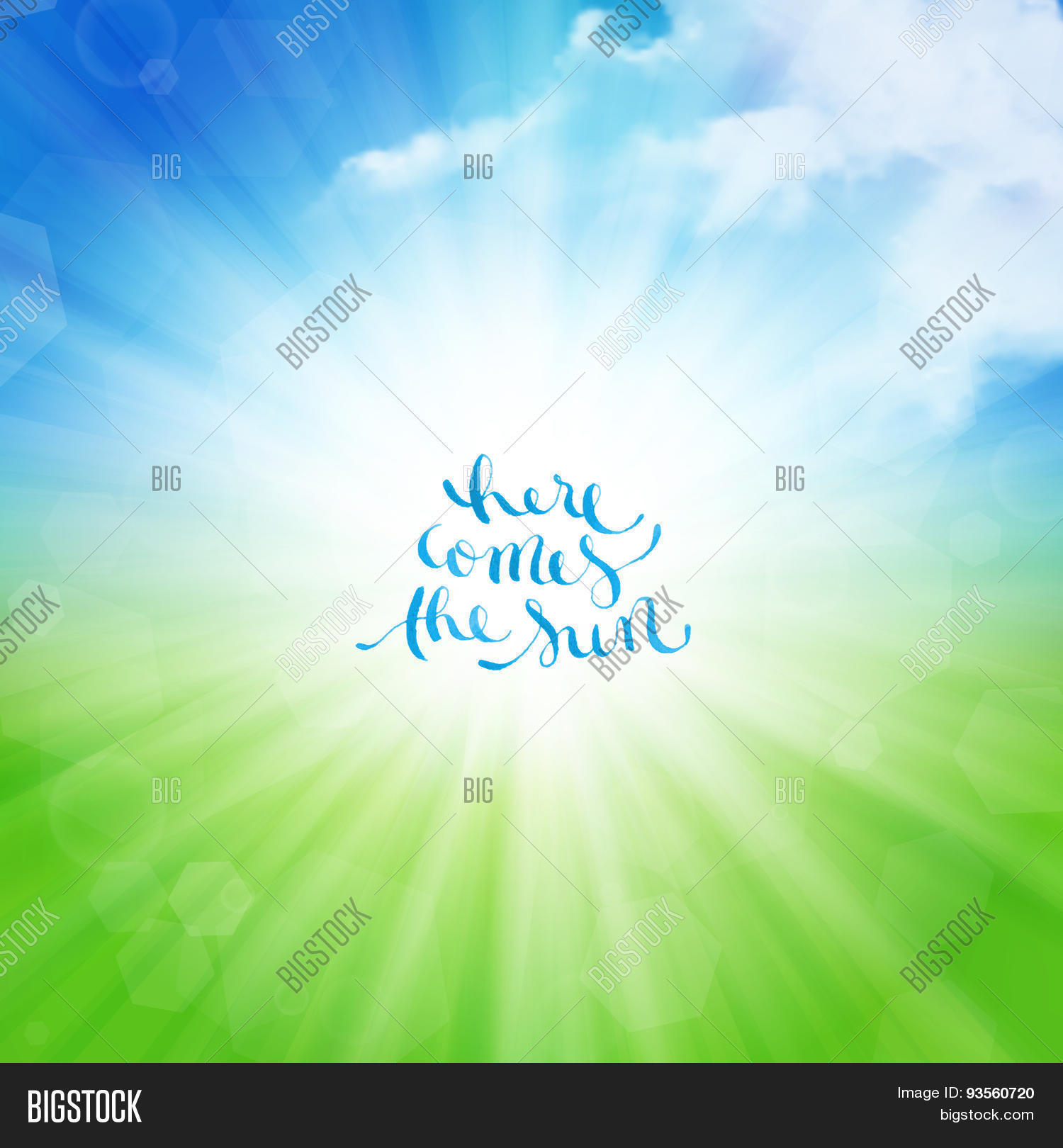 Here Comes Sun Hand- Vector & Photo (Free Trial) | Bigstock