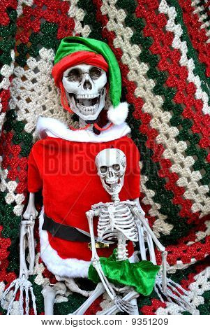 Scheletro di celebrare il Natale