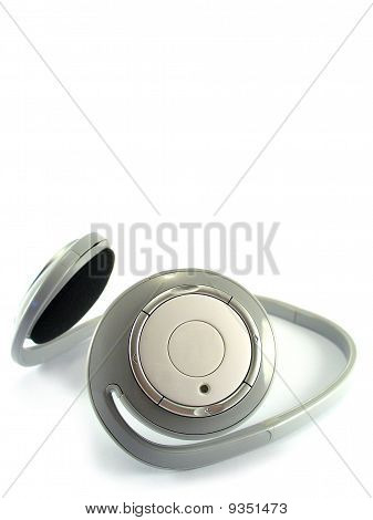 Headsettet på hvid