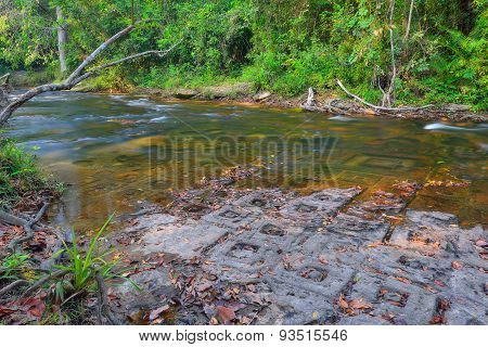 River Of Thousand Lingas In Siem Reap Cambodia.