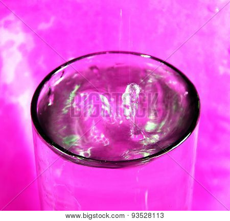 water drop on the glass