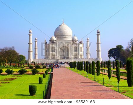 Taj Mahal mausoleum in Agra, India