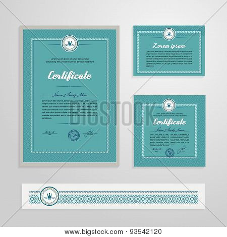 Certificate, Diploma, Design Template
