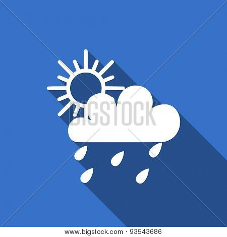 rain flat icon waether forecast sign