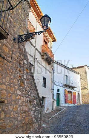 Alleyway. Bovino. Puglia. Southern Italy.