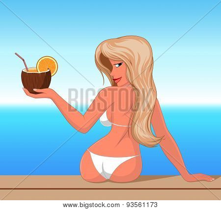 Girl on the pier