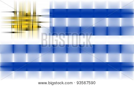 Abstract Uruguay Flag