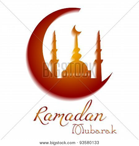 Card For Congratulations With Beginning Of Fasting Month Of Ramadan