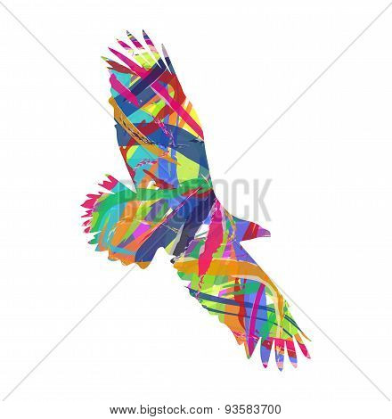 silhouette of eagle