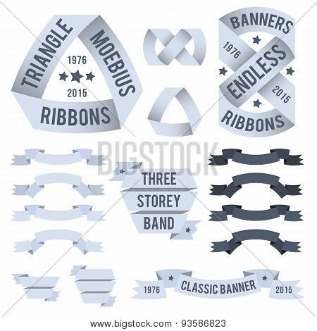 Exotic ribbons for emblems