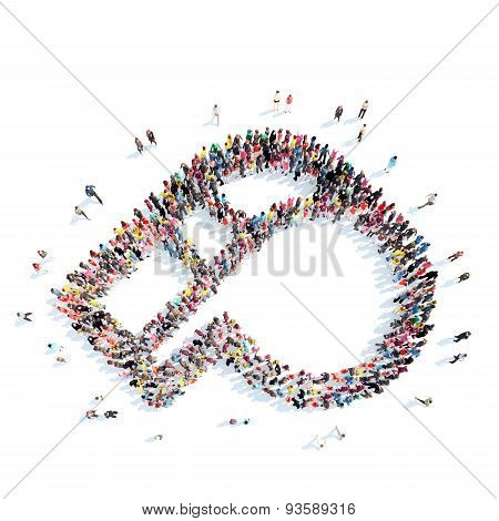 people in the shape of a whistle.