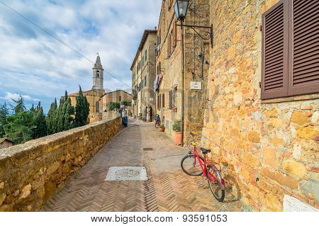 Street View In Pienza, Italy