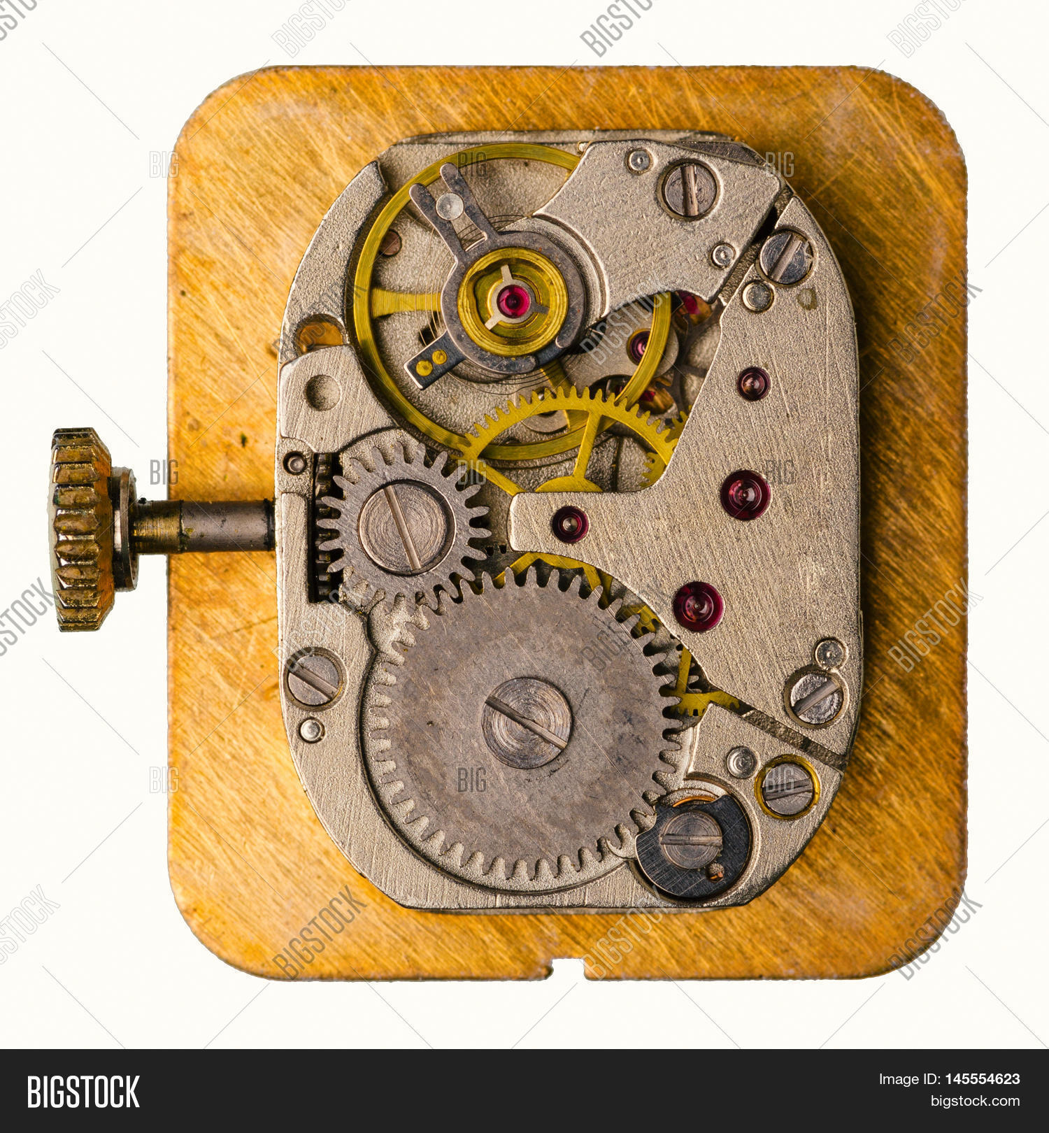Old Clockwork On White Image & Photo (Free Trial) Bigstock