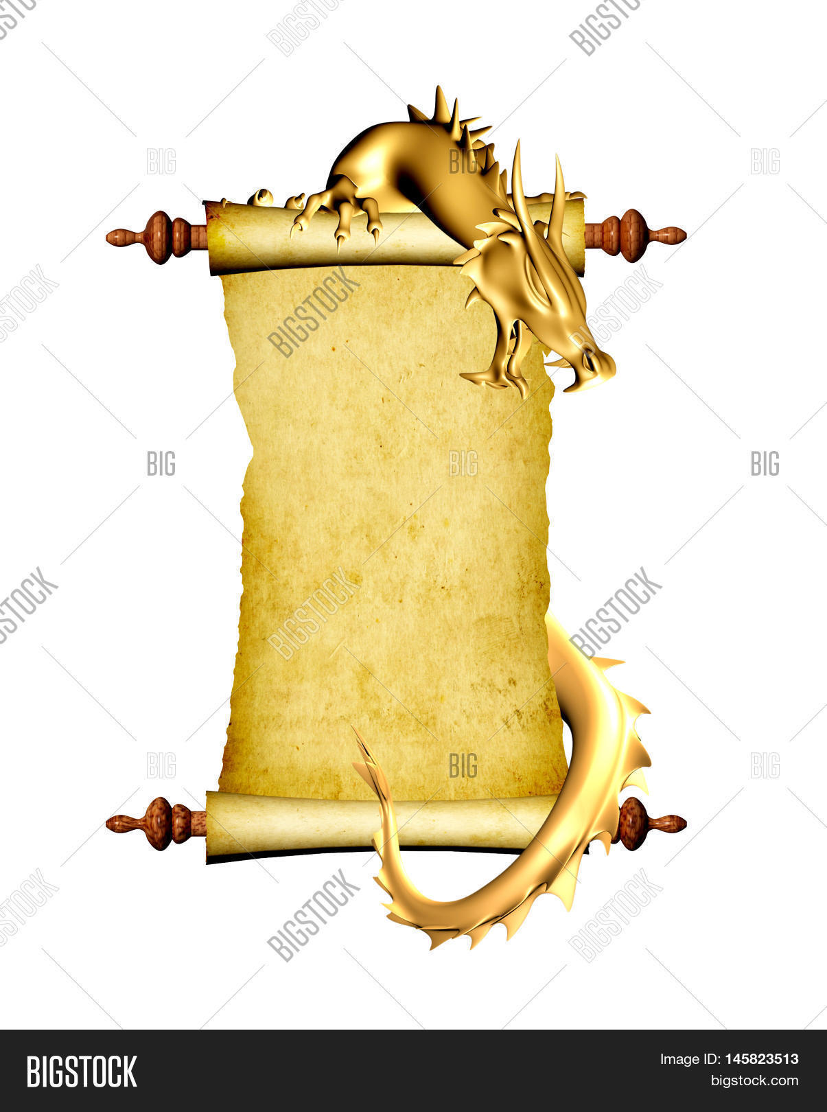 Dragon Scroll Old Image & Photo (Free Trial) Bigstock