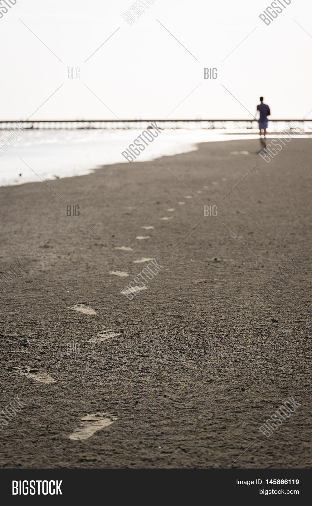 Footprint Running Man Image & Photo (Free Trial) Bigstock