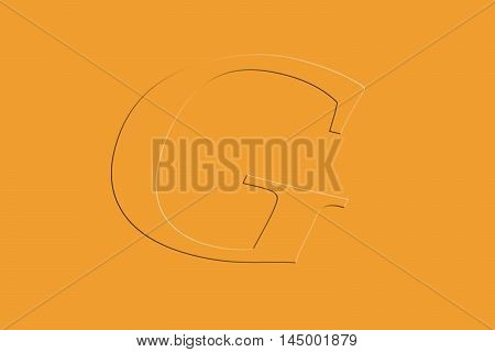 English Alphabet Capital G merged with yellow background.
