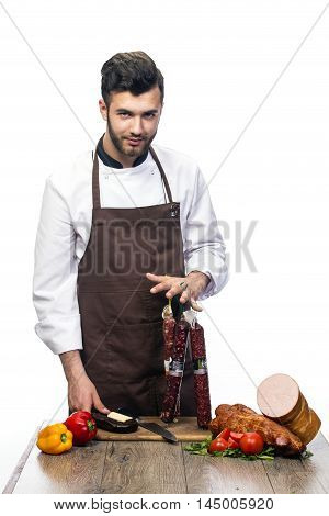 Cheaf With Salami