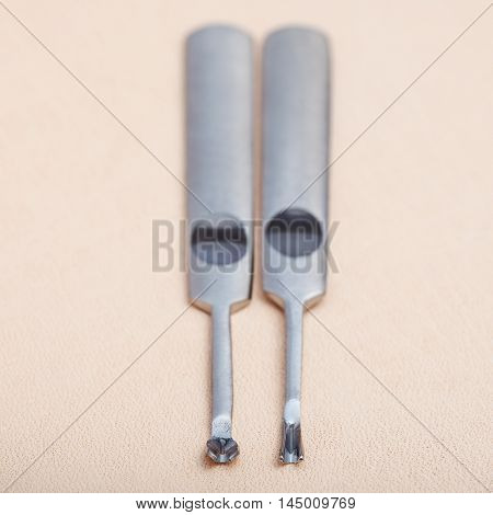 Edge Beveler Skiving Tools On Leather