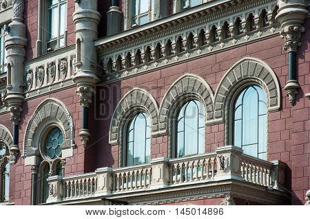 Beautiful architectural facade of an old building.