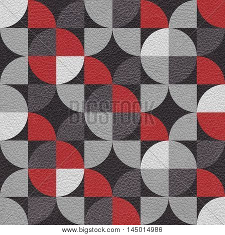 Abstract paneling pattern - seamless background - leatherette texture