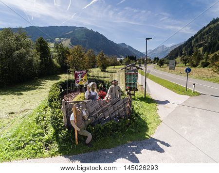 Rauris In Austria, Mountain Village In The Alps, Salzburg