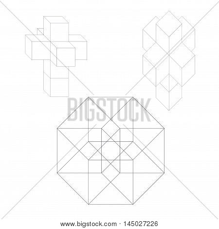 Tesseract Aka Hypercube Vintage