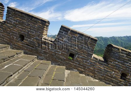 view of the Simatai Great Wall of China, Beijing, China