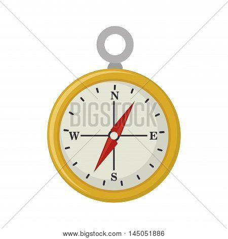 compass symbol geography north south ubication device vector illustration