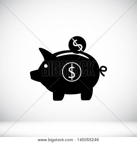 Piggy Banc Vector Icon