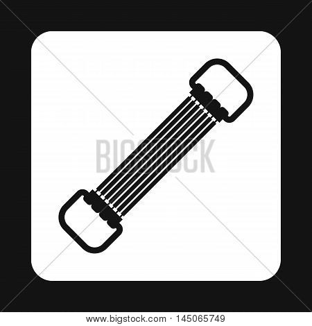Sports stretchable belt icon in simple style on a white background