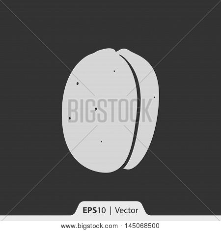 Apricot Vector Icon For Web And Mobile